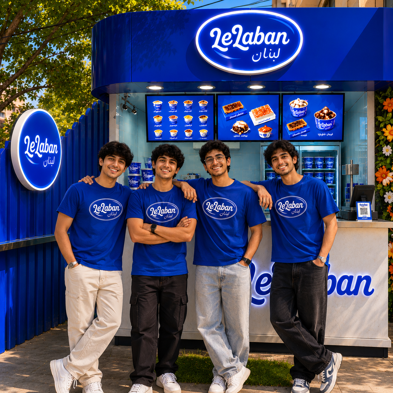 The four founders of Le Laban